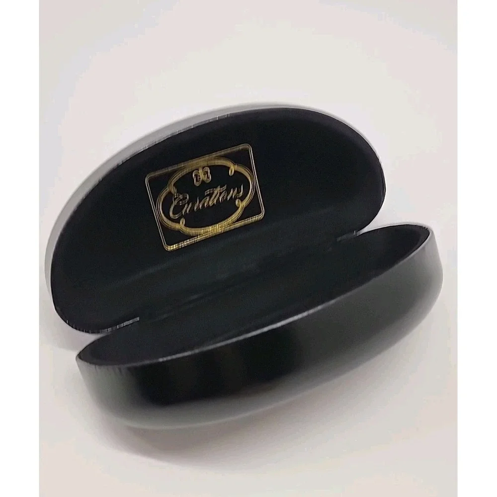CURATIONS by Stephanie Greenfield Celebrity Sunglasses Tan Gold W/Black Case